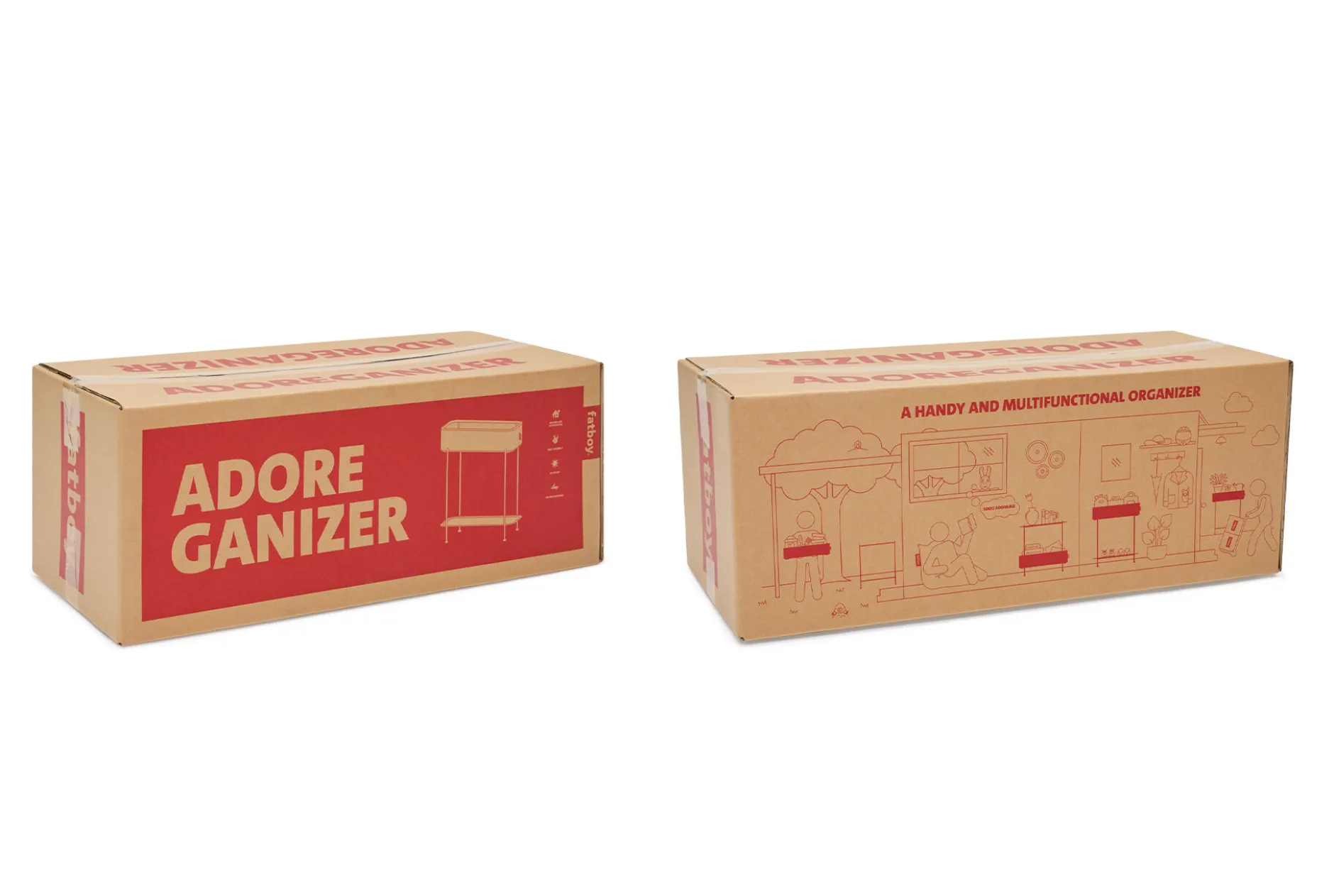 Adoreganizer Multifunktionaler Beistelltisch, grau, 65.5x29x76.5 cm