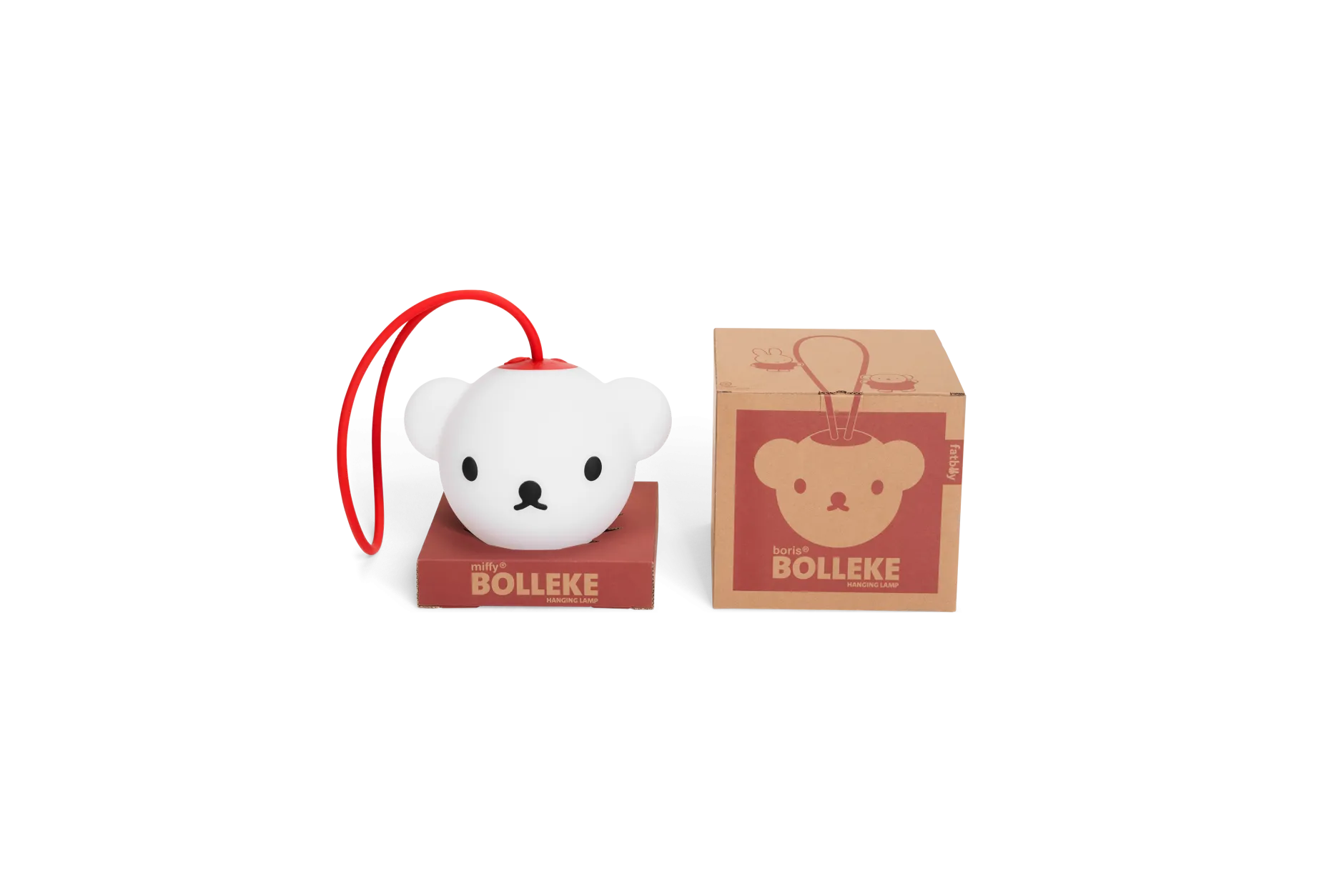 Bolleke x Boris Miffy Lampe Boris, 20x20x20 cm