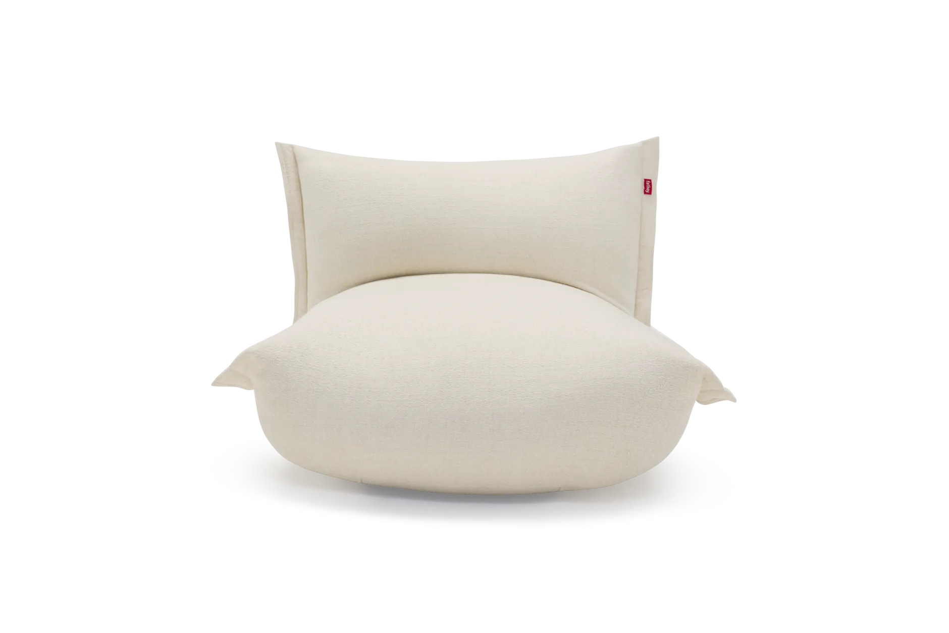 BonBaron Slim Boucle Loungesessel, beige, 102x85x75 cm