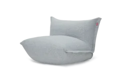 BonBaron Slim Boucle Loungesessel, grau, 102x85x75 cm