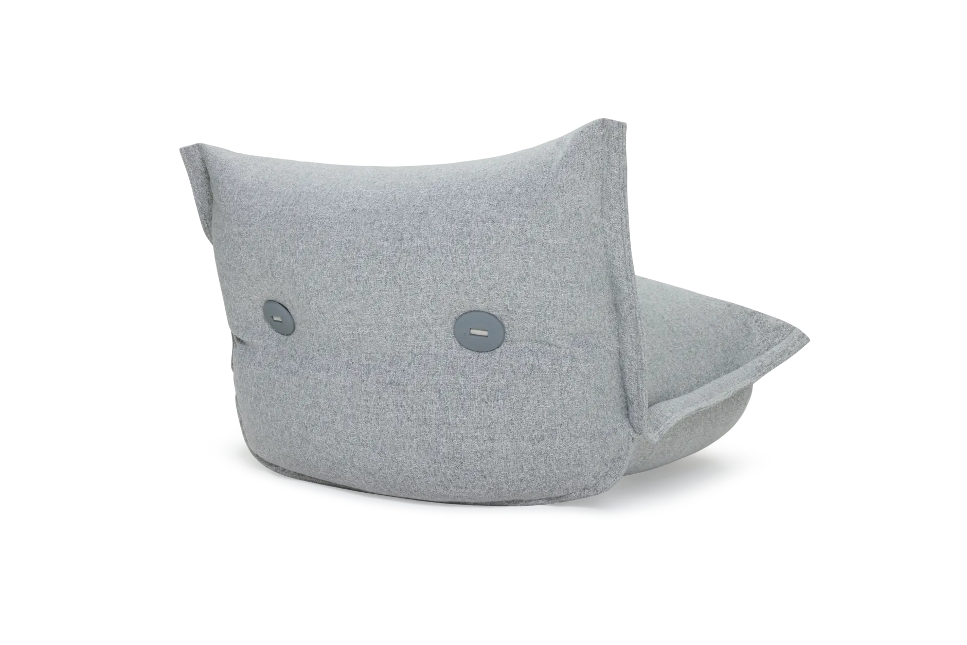 BonBaron Slim Boucle Loungesessel, grau, 102x85x75 cm