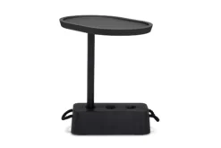 Brick Table Outdoor-Beistelltisch, schwarz, 56x39x63.5 cm
