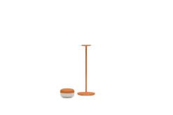 Cheerio Kabellose Tischlampe, orange, 8x8x25.8 cm