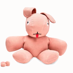 Co9 XS Teddy Kuschelkaninchen, rosa, 180x150x50 cm