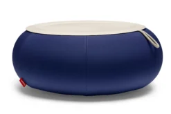 Dumpty Outdoor Outdoor-Beistelltische, blau, 78x78x21 cm