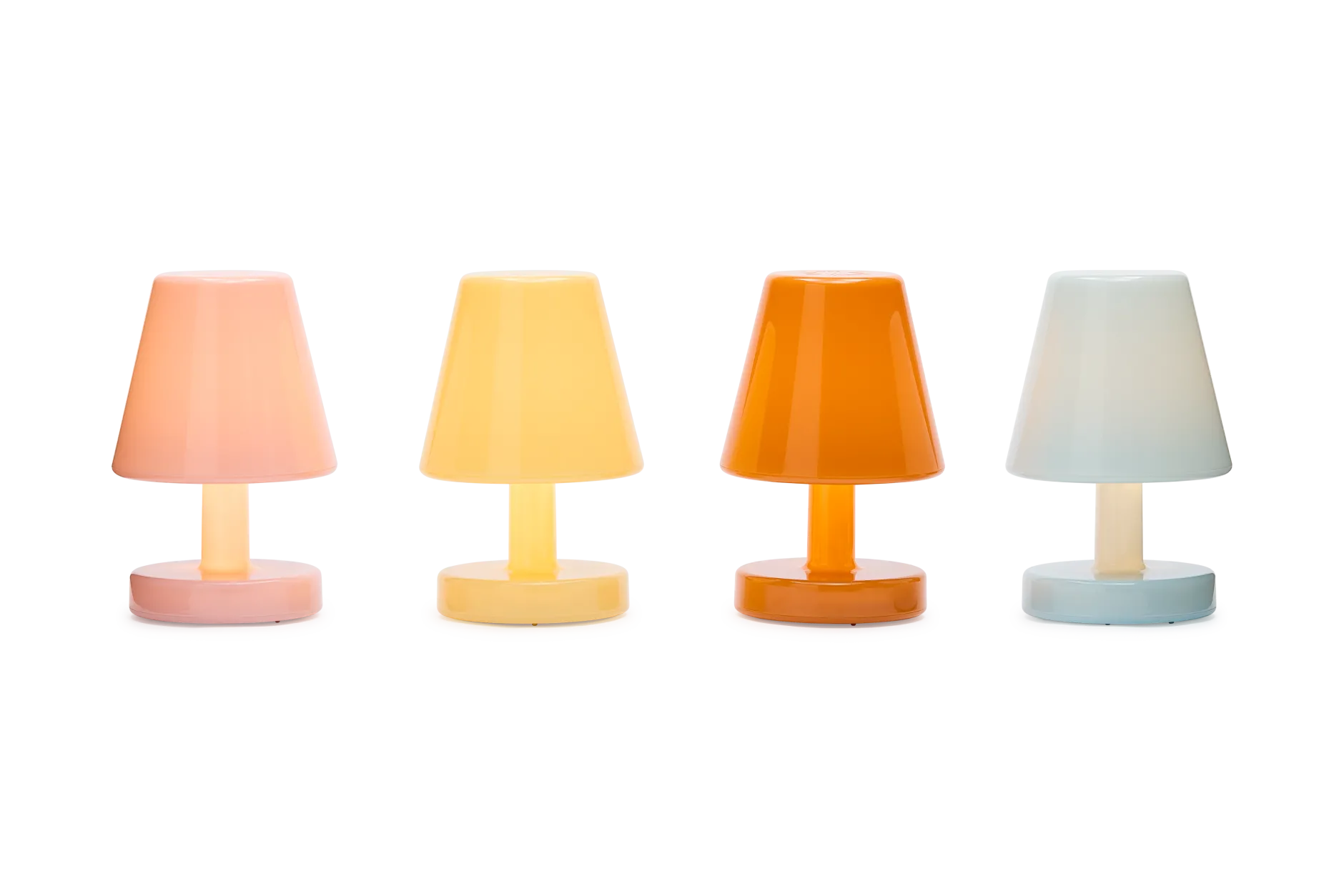 Edison The Ambiance Wiederaufladbare Lampe, gelb, 16.5x16.5x25.3 cm