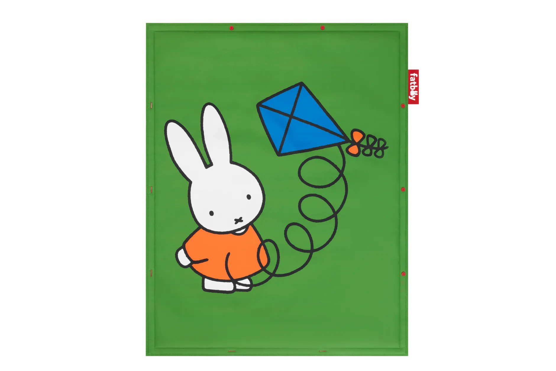 Flying Carpet x Miffy Miffy Spielteppich, grün, 180x140 cm