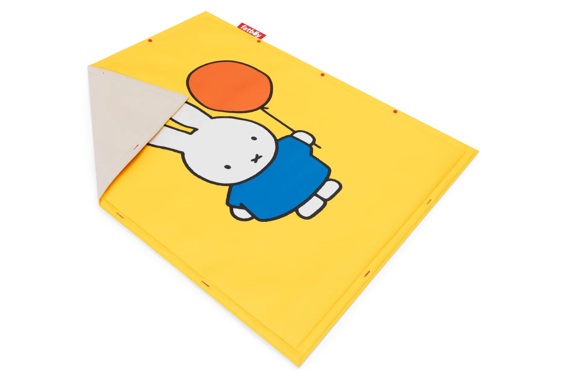 Flying Carpet x Miffy Miffy Spielteppich, gelb, 180x140 cm