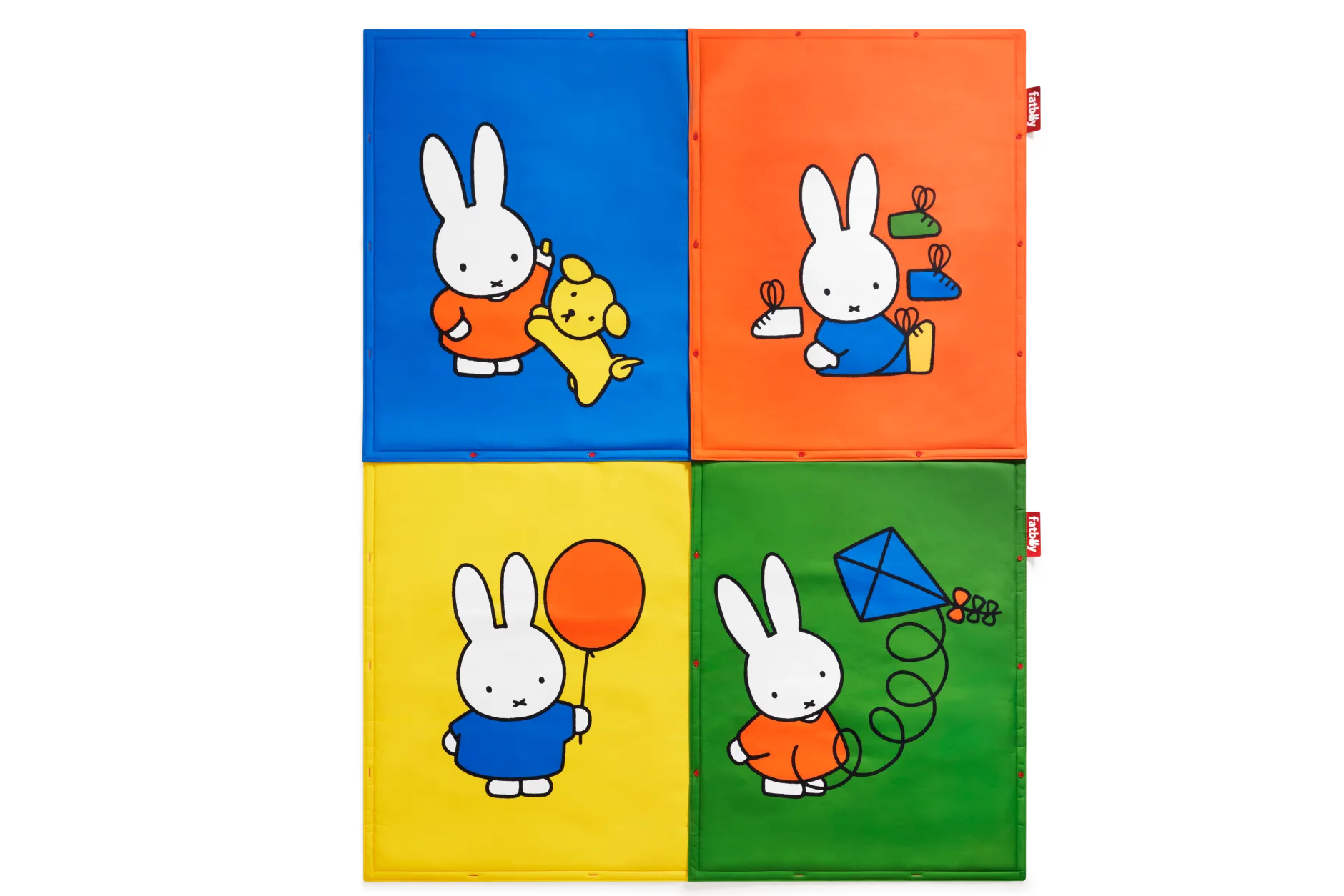 Flying Carpet x Miffy Miffy Spielteppich, gelb, 180x140 cm