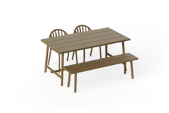 Fred's Bench Gartenbank, braun, 160x40x46.5 cm