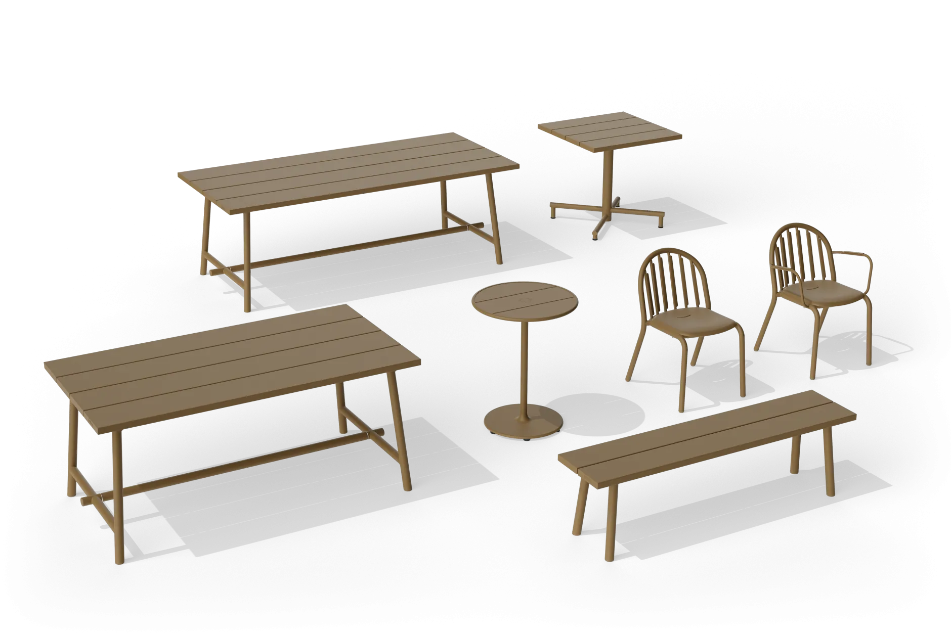 Fred's Bench Gartenbank, braun, 160x40x46.5 cm