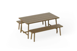 Fred's Bench Gartenbank, braun, 160x40x46.5 cm