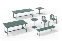 Fred's Bench Gartenbank, grün, 160x40x46.5 cm