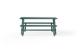 Fred's Bench Gartenbank, grün, 160x40x46.5 cm