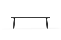 Fred's Bench Gartenbank, schwarz, 160x40x46.5 cm