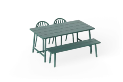 Fred's Medium Table Gartentisch, grün, 170x90x76 cm