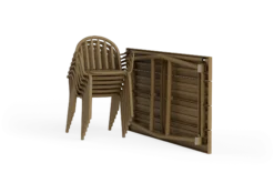 Fred's Medium Table Gartentisch, braun, 170x90x76 cm