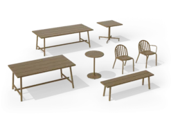 Fred's Medium Table Gartentisch, braun, 170x90x76 cm