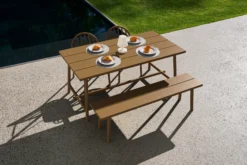 Fred's Medium Table Gartentisch, braun, 170x90x76 cm