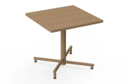 Fred's Square Bistreau Kleiner quadratischer Gartentisch, braun, 80x80x76 cm