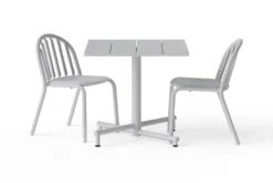 Fred's Square Bistreau Kleiner quadratischer Gartentisch, 80x80x76 cm