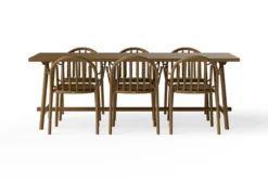 Fred's Table Gartentisch, braun, 220x100x76 cm