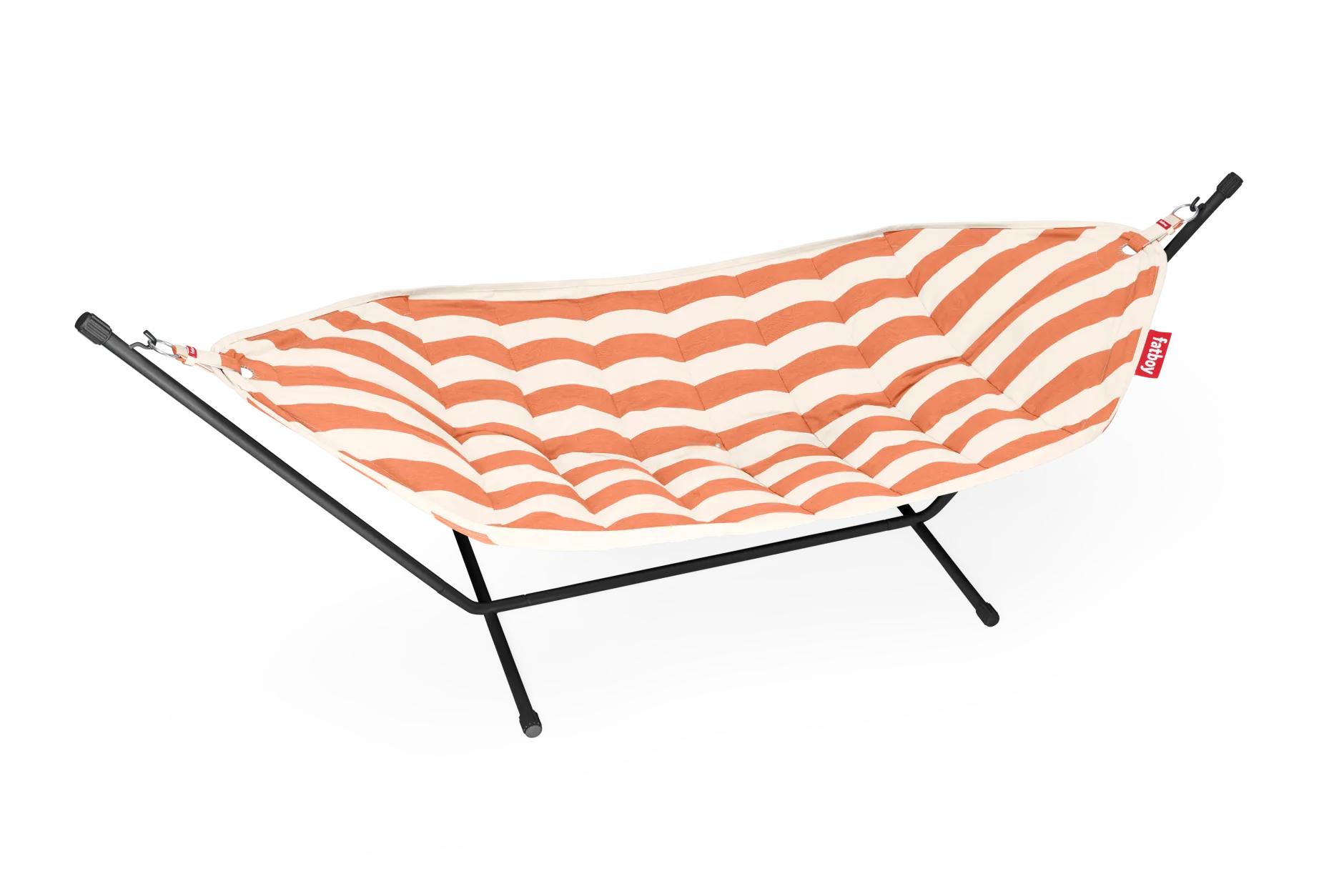 Headdemock Superb Stripe Orange Creme Hängematte mit Gestell, 270x138x110 cm