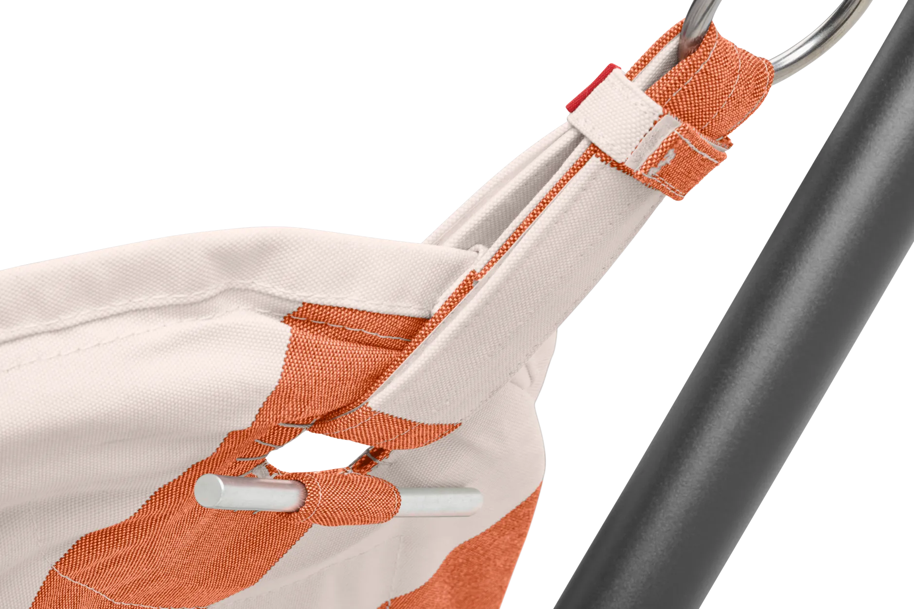 Headdemock Superb Stripe Orange Creme Hängematte mit Gestell, 270x138x110 cm