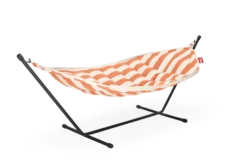 Headdemock Superb Stripe Orange Creme Hängematte mit Gestell, 270x138x110 cm