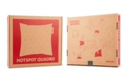 Hotspot Pillow Quadro Wärmekissen, grau, 45x45x17.5 cm