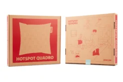 Hotspot Pillow Quadro Wärmekissen, silver, 45x45x17.5 cm