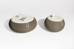 Humpty Outdoor Outdoor-Beistelltische, grau, 65x65x35 cm