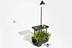 Jolly Trolley Mobile Bartisch, schwarz, 78x55x200 cm