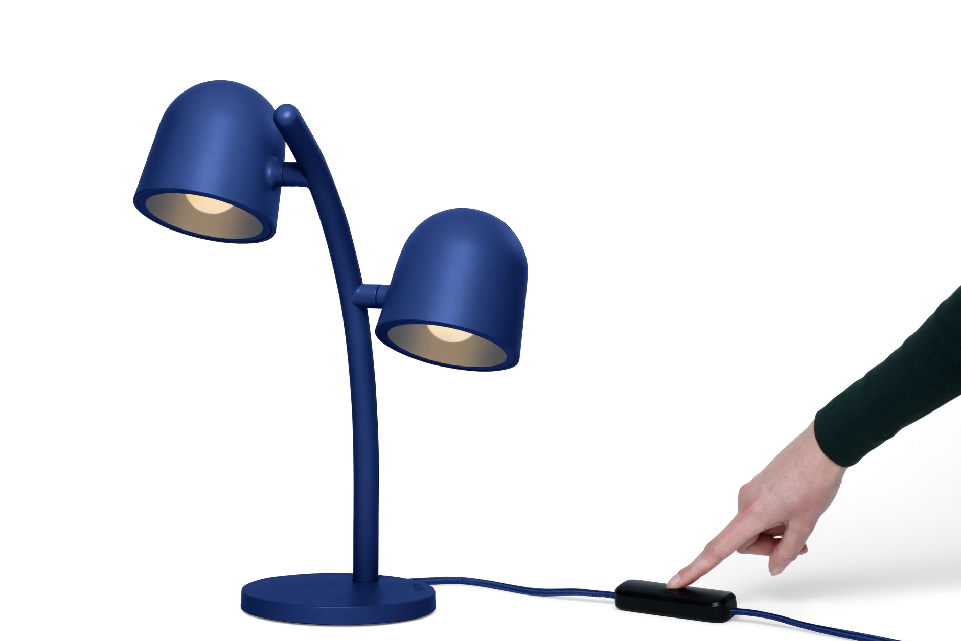 Little Lebow Dimmbarer Tischleuchte, blau, 17x29.2x42 cm