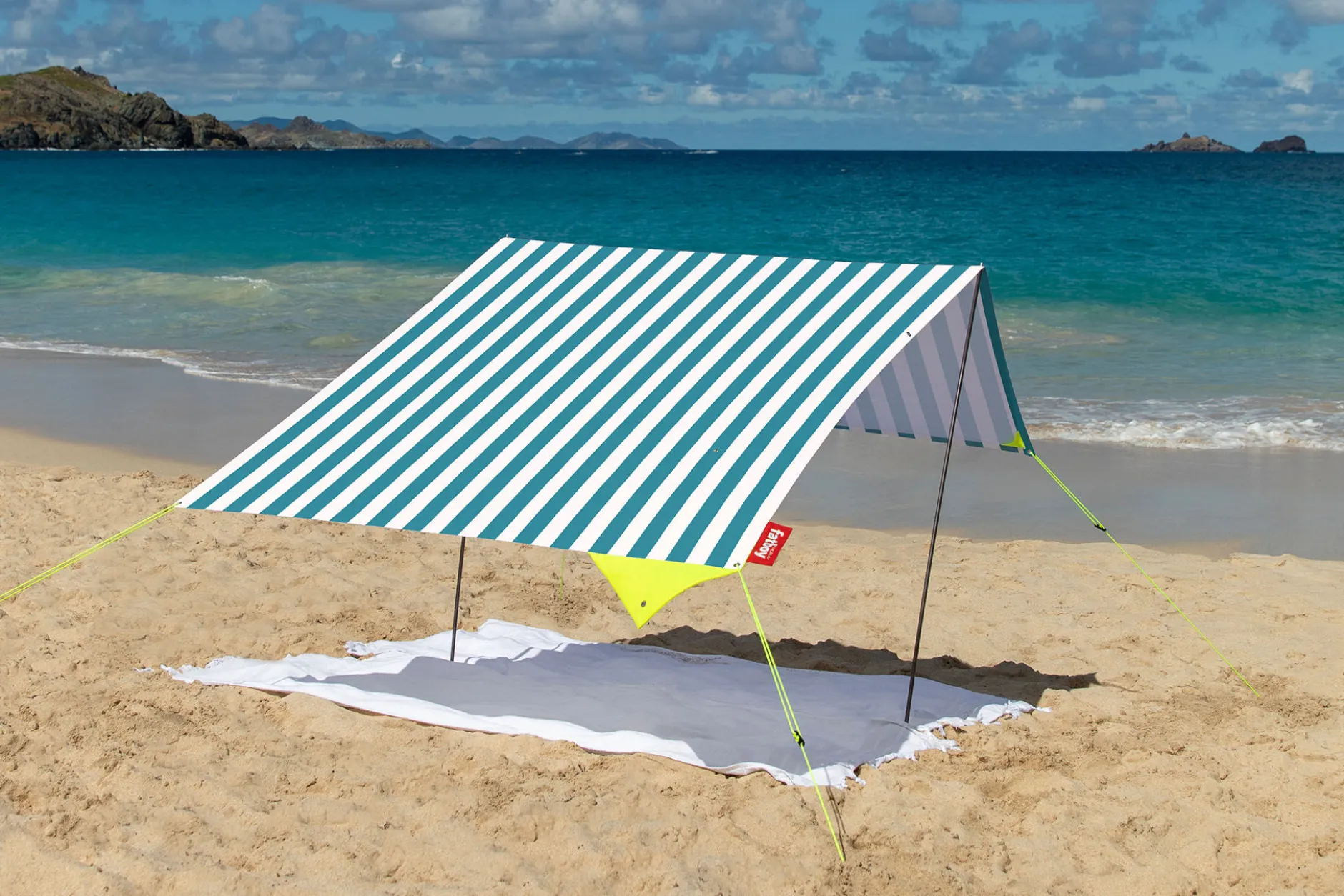 Miasun Tragbares Strandzelt, grün, 330x190x140 cm