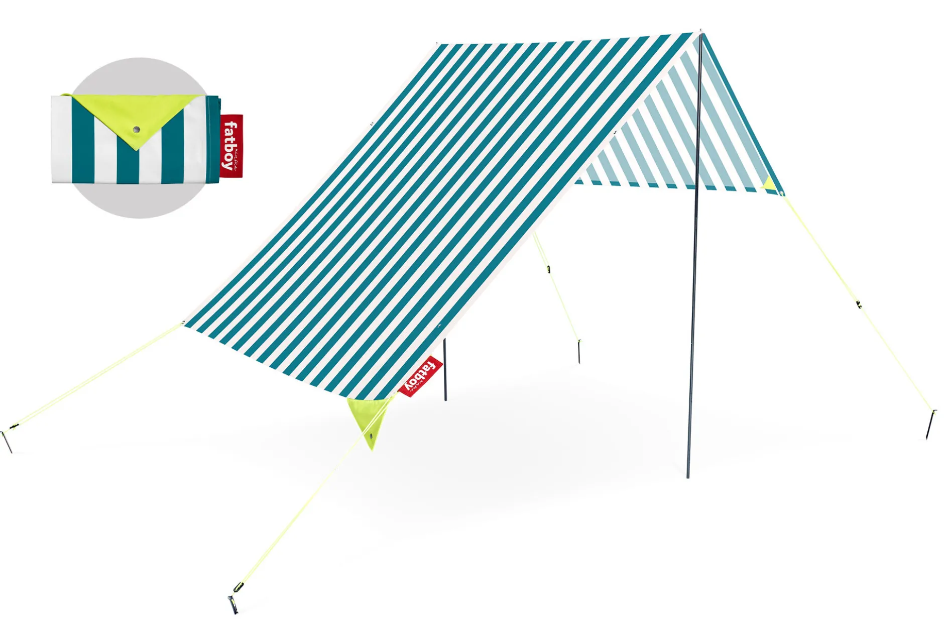 Miasun Tragbares Strandzelt, grün, 330x190x140 cm