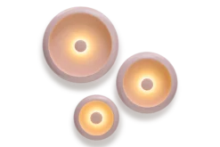 Oloha Trio Wandleuchten-Set, rosa,cm
