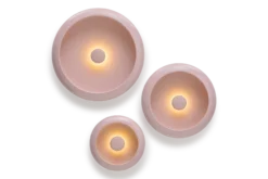 Oloha Trio Wandleuchten-Set, rosa,cm
