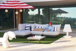 Paletti Hocker Modulare Outdoor-Hocker, grau, 100x100x45 cm