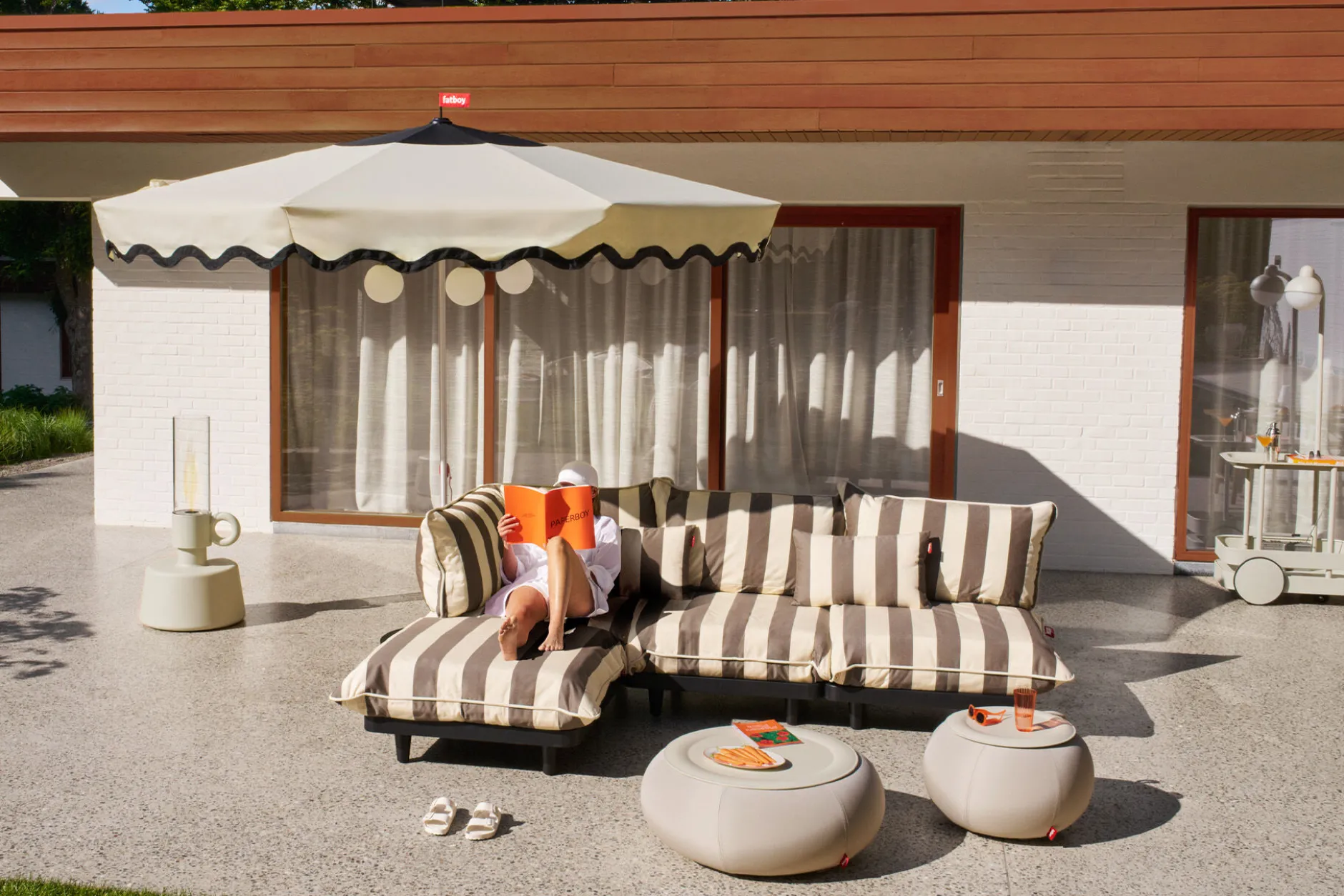 Paletti Lounge Chair Modularer Outdoor-Loungesessel, 100x100x90 cm