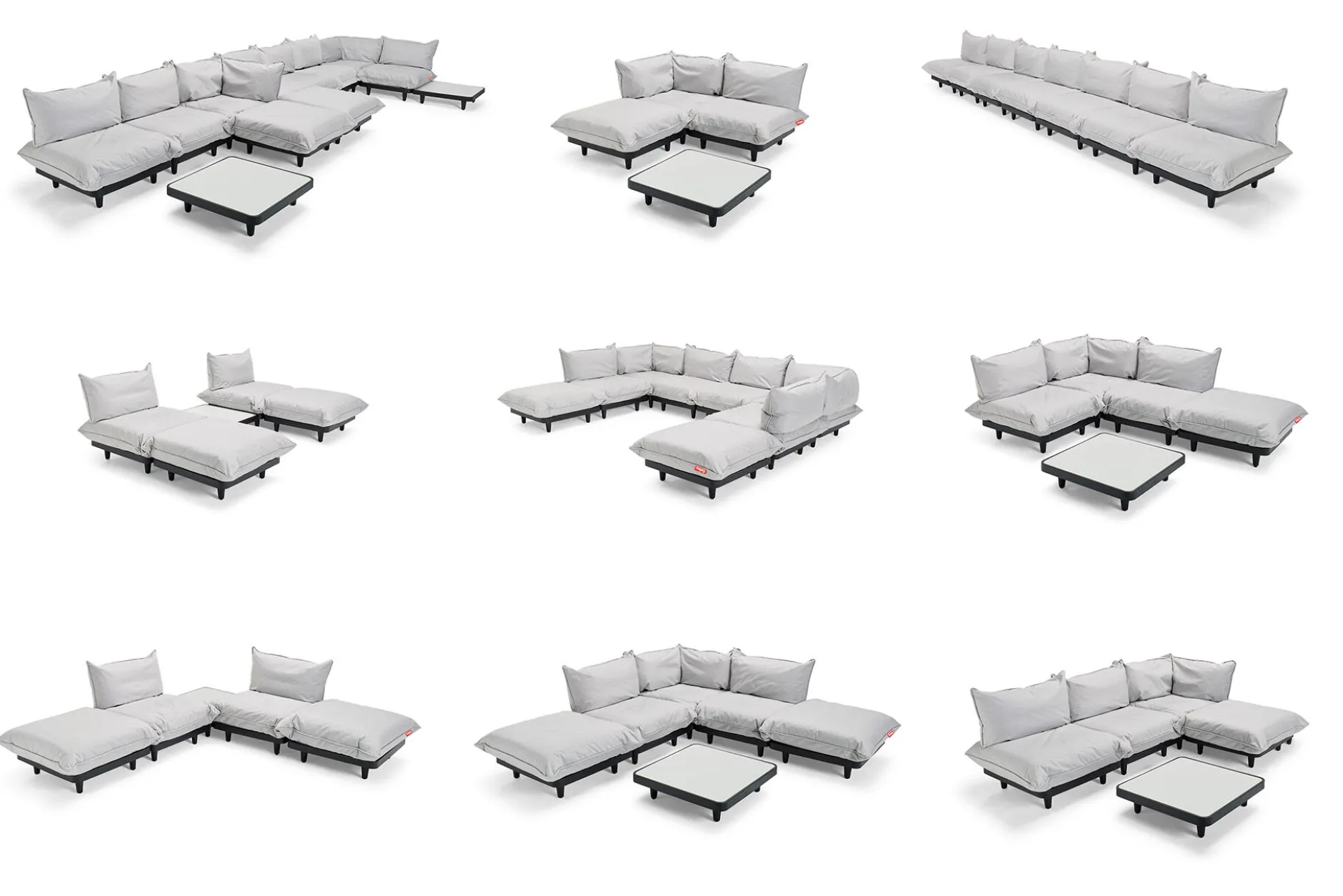 Paletti Set Large Modulares Outdoor-Loungeset, 280x190x90 cm