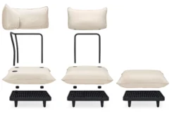 Paletti Set Medium Modulares Outdoor-Loungeset, 190x190x90 cm