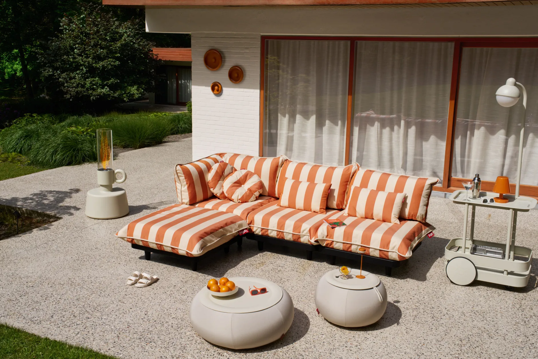 Paletti Set Medium Modulares Outdoor-Loungeset, 190x190x90 cm