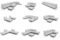 Paletti Set Small Modulares Outdoor-Loungeset, 190x100x90 cm