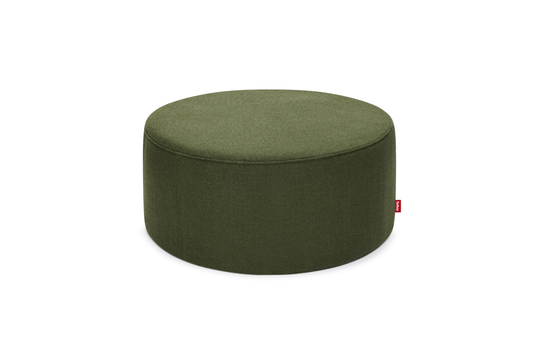 Pfffh Boucle Hocker, grün, 90x90x40 cm