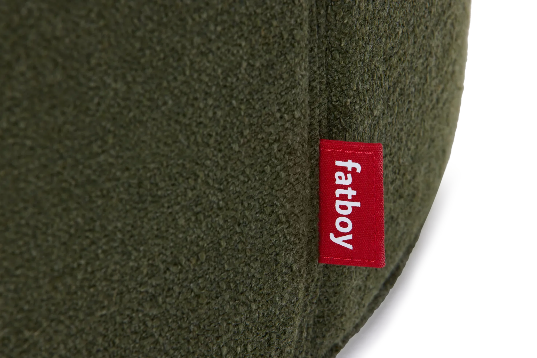 Pfffh Boucle Hocker, grün, 90x90x40 cm