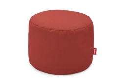Point Canvas Indoor-Pouf, rot, 50x50x35 cm