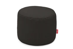Point Canvas Indoor-Pouf, schwarz, 50x50x35 cm