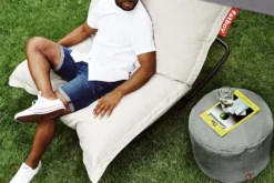 Point Outdoor Outdoor-Pouf, grau, 50x50x35 cm