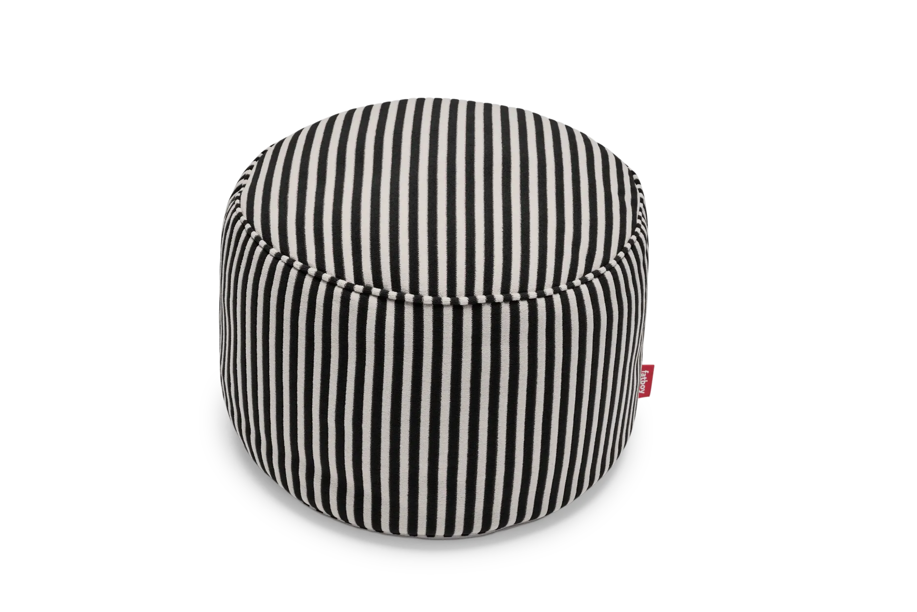 Point Terry Frottee-Pouf, beige, 50x50x35 cm